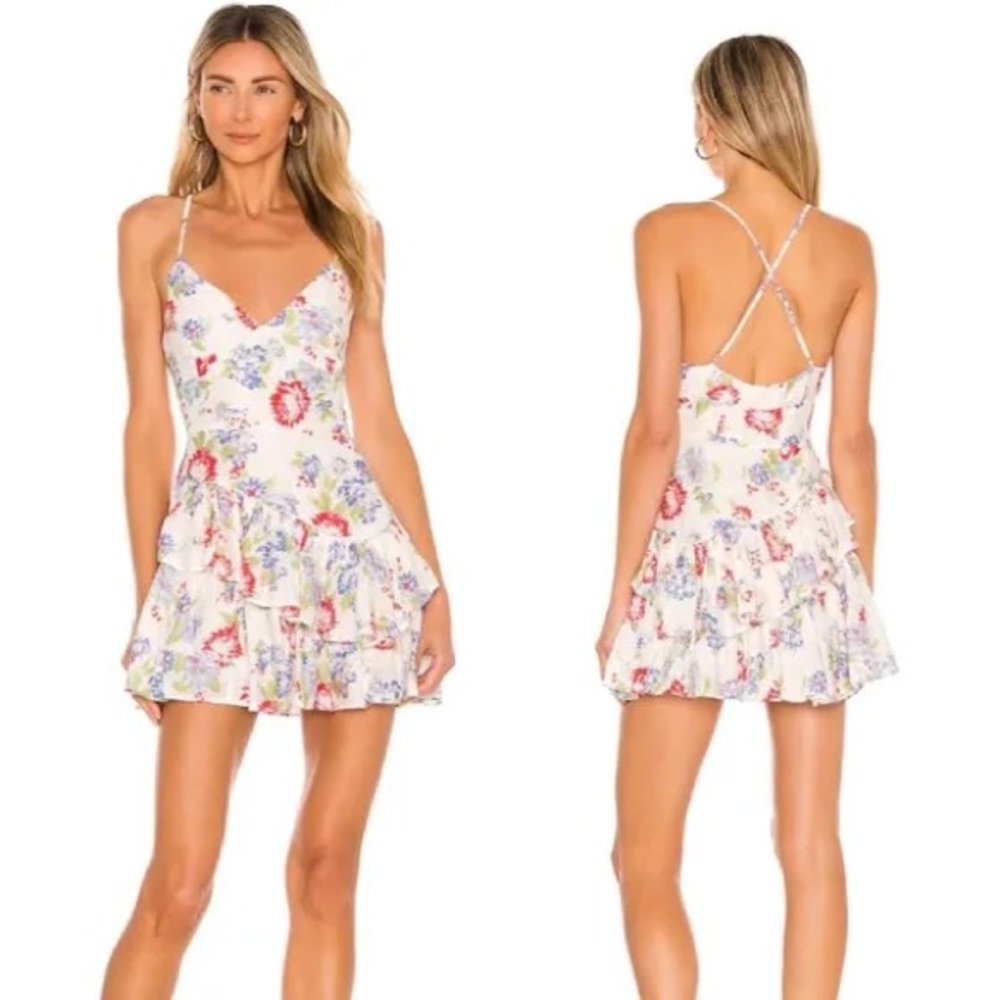Loveshackfancy Marion Ruffled Floral Dress